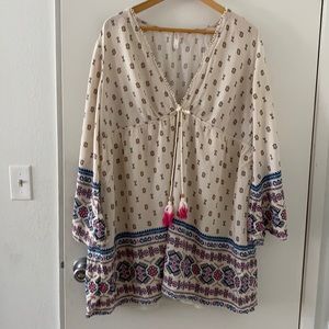 Long Sleeved plus size flowy dress 🥰